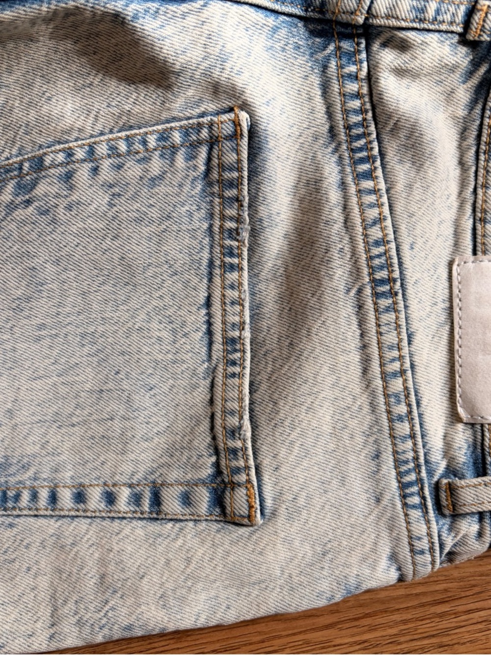 Zara Acid Washed Distressed Jeans 4 Long - Picture 10 of 10